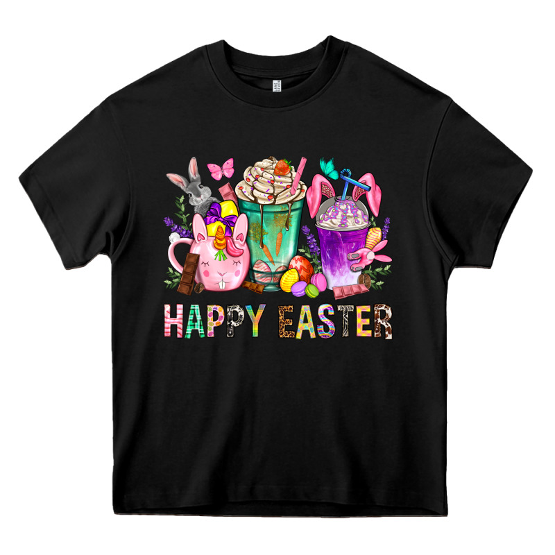 Happy Easter Coffee Cups With Bunny Heavy Core Tee by BundleAndBundleShop | Teevron