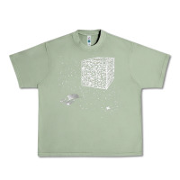 Oil Green qr code cube we are the borg Urban Heavy Tee - linhVisuals