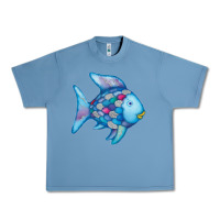 Pebble Blue rainbow fish Urban Heavy Tee - linhVisuals
