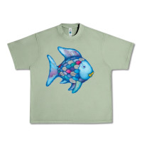 Oil Green rainbow fish Urban Heavy Tee - linhVisuals