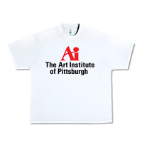 White Art Institute of Pittsburgh Urban Heavy Tee - linhVisuals