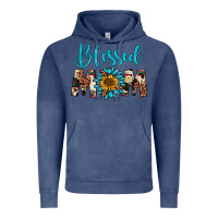 Vintage Denim blessed mom Vintage Hoodie - Artiststas