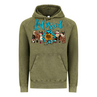 Vintage Olive blessed mom Vintage Hoodie - Artiststas