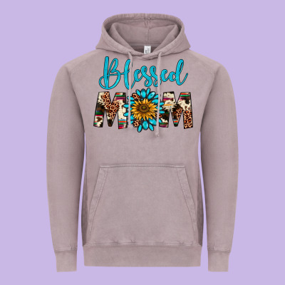 Blessed Mom Vintage Hoodie Designed By Artiststas