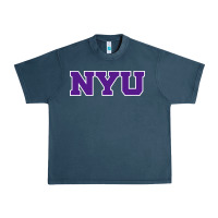 Midnight Navy new york university nyu Urban Heavy Tee - linhVisuals