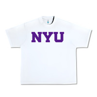 White new york university nyu Urban Heavy Tee - linhVisuals