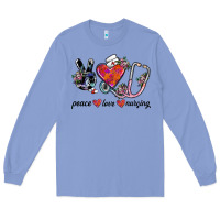 Colony Blue peace love nursing Long Sleeve Tee - SublimationCraftShop