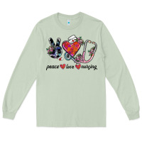 Matcha peace love nursing Long Sleeve Tee - SublimationCraftShop