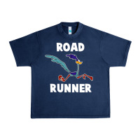 Navy Road Runner Beep Beep Urban Heavy Tee - linhVisuals