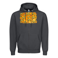 Smoke School Bus Pattern Zipper Hoodie - Jasminsmagicworld