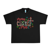 Black Merry Christmas Urban Heavy Tee - CowhideDigitalArt