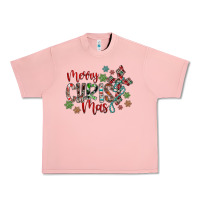 Salmon Merry Christmas Urban Heavy Tee - CowhideDigitalArt