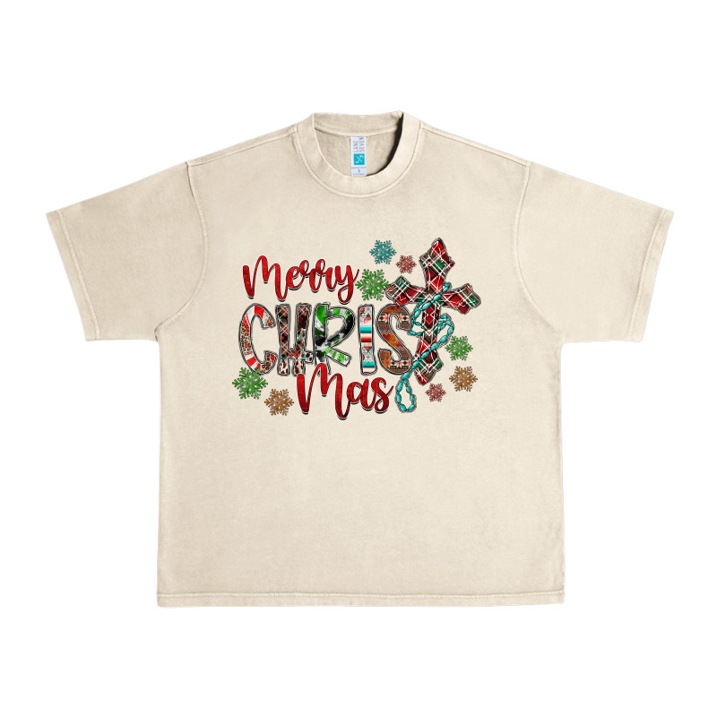 Merry Christmas Urban Heavy Tee by CowhideDigitalArt | Teevron