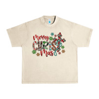 Sandshell Merry Christmas Urban Heavy Tee - CowhideDigitalArt