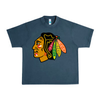 Midnight Navy the  blackhawks Urban Heavy Tee - linhVisuals