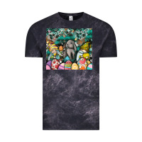 Cloud Black easter Vintage Tee - CowhideDigitalArt