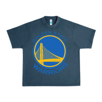 Midnight Navy Golden state Urban Heavy Tee - linhVisuals