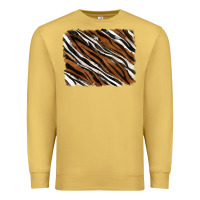 Antique Gold Tiger zebra background Premium Sweatshirt - RanaPortraitStore