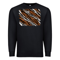 Black Tiger zebra background Premium Sweatshirt - RanaPortraitStore