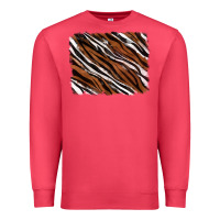 Cardinal Tiger zebra background Premium Sweatshirt - RanaPortraitStore