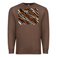 Chestnut Tiger zebra background Premium Sweatshirt - RanaPortraitStore