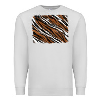 Dove Grey Tiger zebra background Premium Sweatshirt - RanaPortraitStore