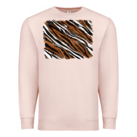 Pale Pink Tiger zebra background Premium Sweatshirt - RanaPortraitStore
