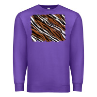 Purple Tiger zebra background Premium Sweatshirt - RanaPortraitStore