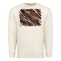 Sandshell Tiger zebra background Premium Sweatshirt - RanaPortraitStore