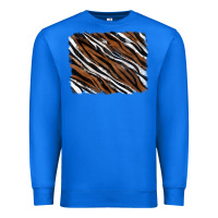 True Royal Tiger zebra background Premium Sweatshirt - RanaPortraitStore