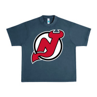 Midnight Navy the NJ devils Urban Heavy Tee - linhVisuals
