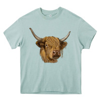 Arona highland cow Heavy Core Tee - RanaPortraitStore