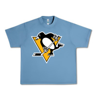 Pebble Blue the  penguins Urban Heavy Tee - linhVisuals
