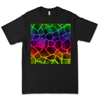 Black colorful giraffe seamless pattern Premium Tee - BundleAndBundleShop