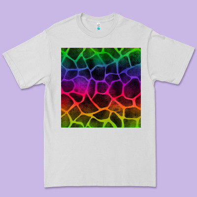 Colorful Giraffe Seamless Pattern Premium Tee Designed By Bundleandbundleshop