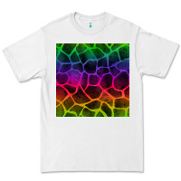 White colorful giraffe seamless pattern Premium Tee - BundleAndBundleShop