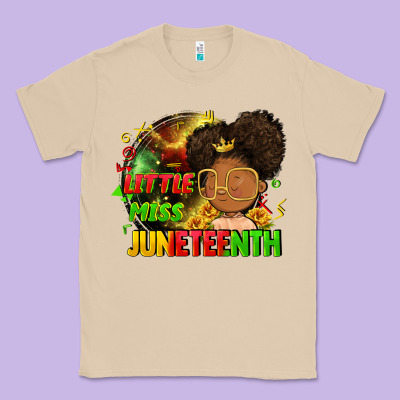 Little Miss Juneteenth Classic Tee Designed By Fadigitalartstudio