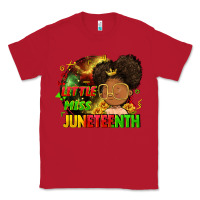Red Little miss Juneteenth Classic Tee - FaDigitalArtStudio