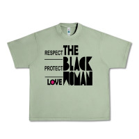 Oil Green respect protect love the black woman Urban Heavy Tee - linhVisuals