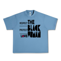 Pebble Blue respect protect love the black woman Urban Heavy Tee - linhVisuals