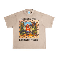 French Oak restore the wolf defenders of wildlife Urban Heavy Tee - linhVisuals