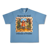 Pebble Blue restore the wolf defenders of wildlife Urban Heavy Tee - linhVisuals