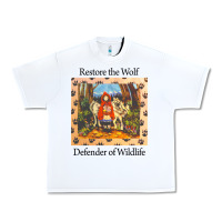 White restore the wolf defenders of wildlife Urban Heavy Tee - linhVisuals