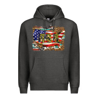 Charcoal Heather western america map usa Premium Hoodie - BarkalooDesign