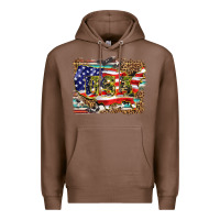 Chestnut western america map usa Premium Hoodie - BarkalooDesign