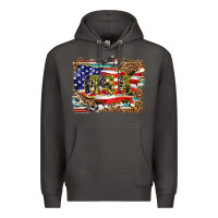 Smoke western america map usa Premium Hoodie - BarkalooDesign