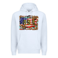 White western america map usa Premium Hoodie - BarkalooDesign