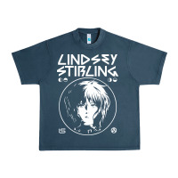 Midnight Navy lindsey stirling white Urban Heavy Tee - linhVisuals