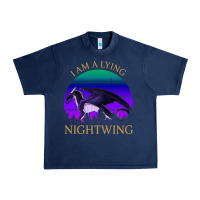 Navy wings of fire i am a lying nightwing vintage Urban Heavy Tee - linhVisuals