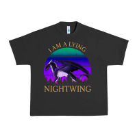 Pigment Black wings of fire i am a lying nightwing vintage Urban Heavy Tee - linhVisuals